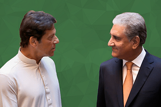 Pakistani Prime Minister Imran Khan and Foreign Minister Shah Mehmood Qureshi.
