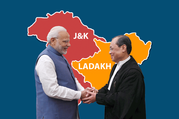 Prime Minister Narendra Modi with Supreme Court Chief Justice Ranjan Gogoi. 