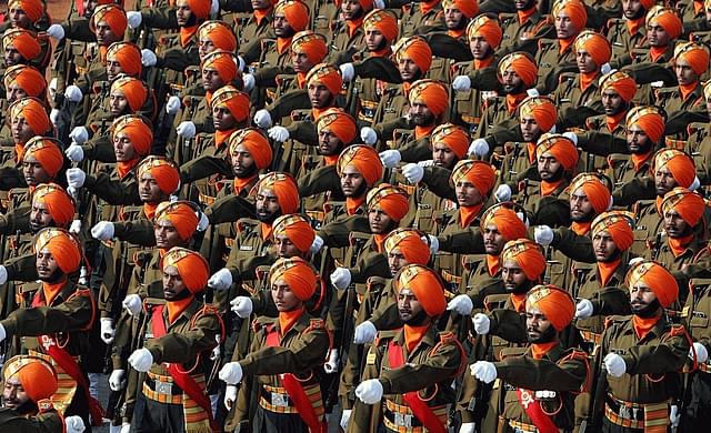 Soldiers of the Sikh Light Infantry during a Republic Day Parade. (representative picture) (Antônio Milena/Wikimedia Commons)