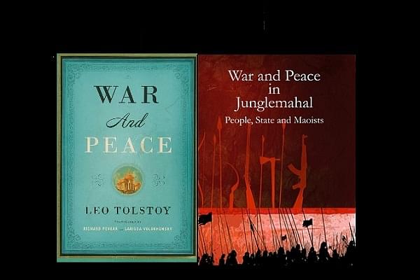 War And Peace by Leo Tolstoy (L) and War and Peace in Junglemahal by Biswajit Roy (R) (Photo courtesy Amazon and Setu Prakashani)