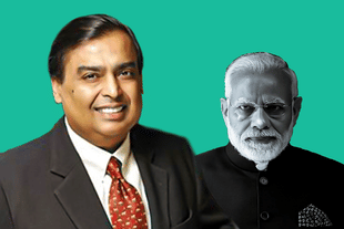 Reliance’s Mukesh Ambani and Prime Minister Narendra Modi
