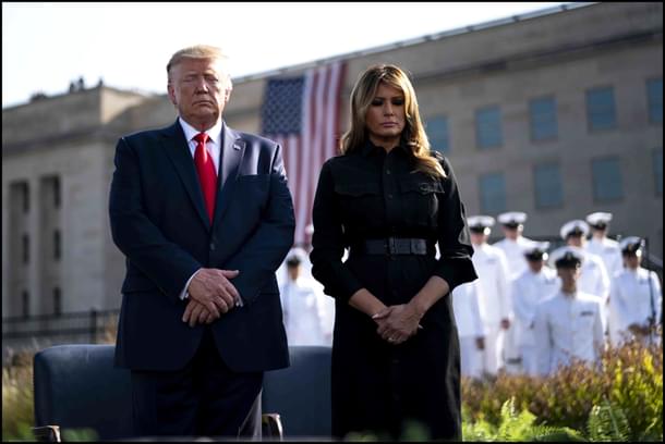 The POTUS and FLOTUS at the 9/11 anniversary. 
