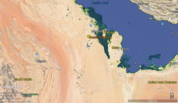 Figure 1: Location of Abqaiq processing facility