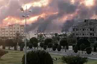 Fire at Saudi Aramco facility following the drone strike