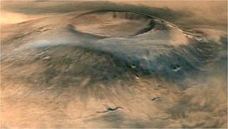 Spectacular 3D view of Arsia Mons, a huge volcano on Mars &nbsp;