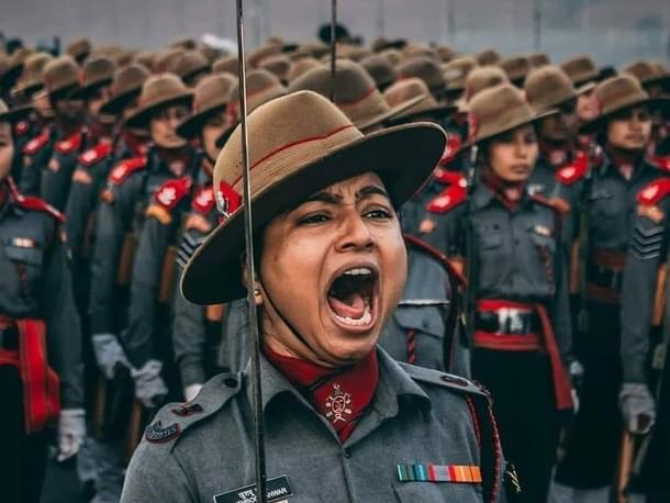 Women contingent of the Assam rifles. (representative picture) (via Twitter)