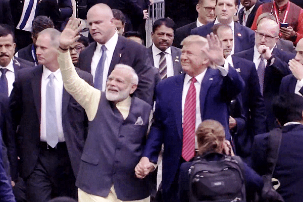 Prime Minister Modi with Donald Trump