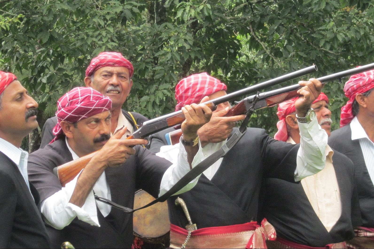 Kodavas with their guns.