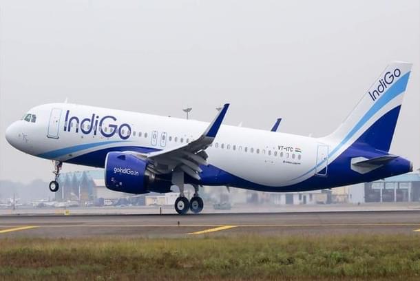 Representative image of an IndiGo aircraft (@esynckumar/Twitter)
