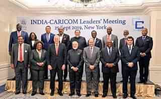 PM Narendra Modi hosted the India-CARICOM Leaders’ Meeting on the margins of UN General Assembly. Leaders or the representatives of 14 Caribbean countries attended the meeting.   | (Photo Credit: Twitter/MEAIndia)