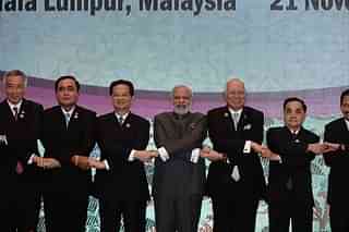 Prime Minister Narendra Modi with ASEAN leaders (Representative Image) (MANAN VATSYAYANA/AFP/Getty Images)