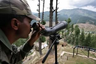 An Indian Army soldier keeps a close watch on the Line of Control in Gurez, Kashmir. (Representative Image) (Farooq Khan-Pool/GettyImages)