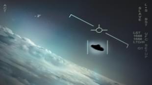 A screenshot from the video captured by a US navy pilot (Source: huffingtonpost)