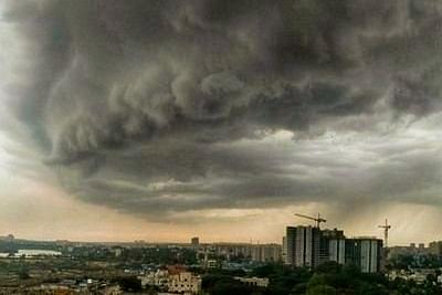 Rain clouds over Bengaluru. (Source: @Twitter)