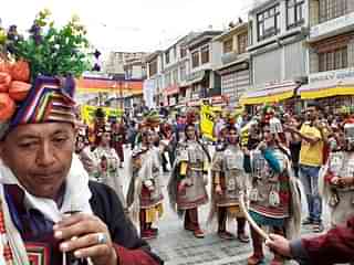 Cultural troops from Aryan valley in Ladakh Festival. (via Twitter)