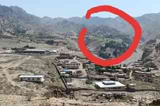 An image showing the vicinity where the Pakistan Army has built a military post
