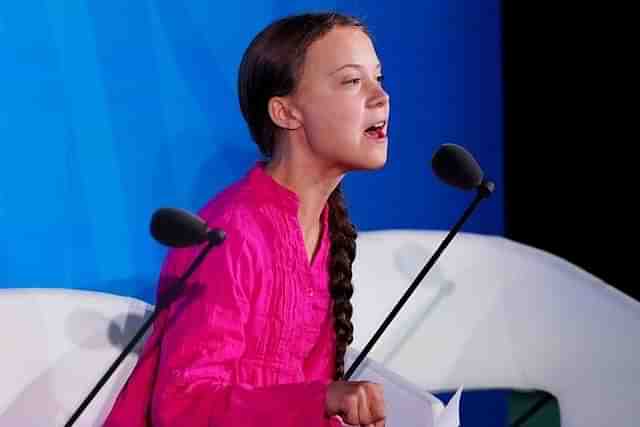 Young  climate change activist Greta Thunberg.