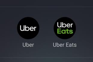 Uber apps. 