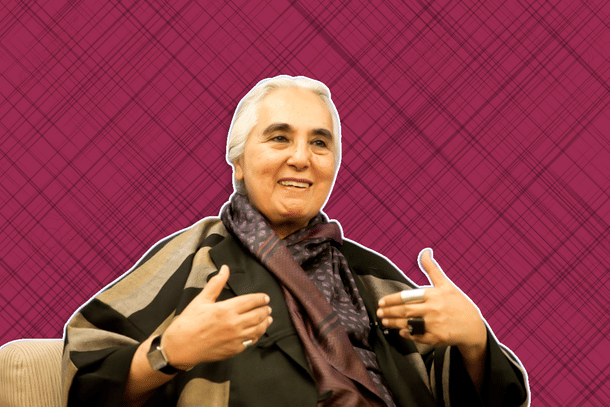 Indian historian Romila Thapar. 