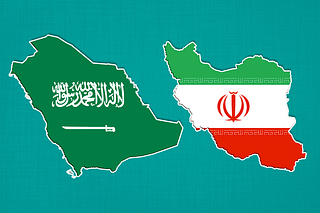 Maps of Saudi Arabia and Iran