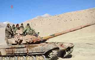 Representative Image - Lieutenant General Ranbir Singh, Former Chief of Army’s Northern Command, on a tank in Ladakh. (Northern Command Indian Army/Twitter)