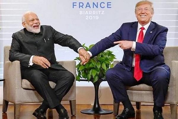 Prime Minister Modi - left, US President Trump - right (PTI)