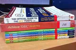Books for TOEFL preparation (pic via flickr.com)