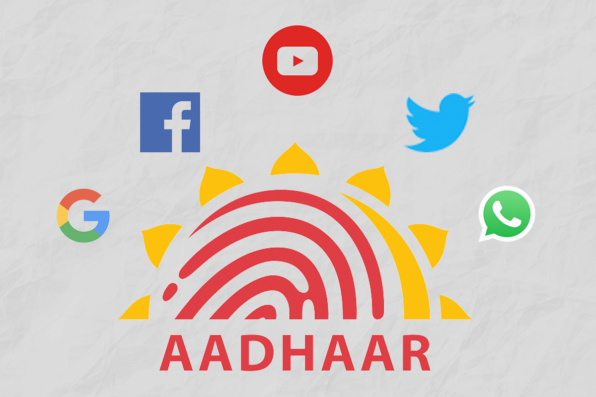 Row over linking Aadhaar number to social media accounts.