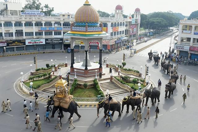 Arjuna leading the parade practice (Photo: G K Hegde)
