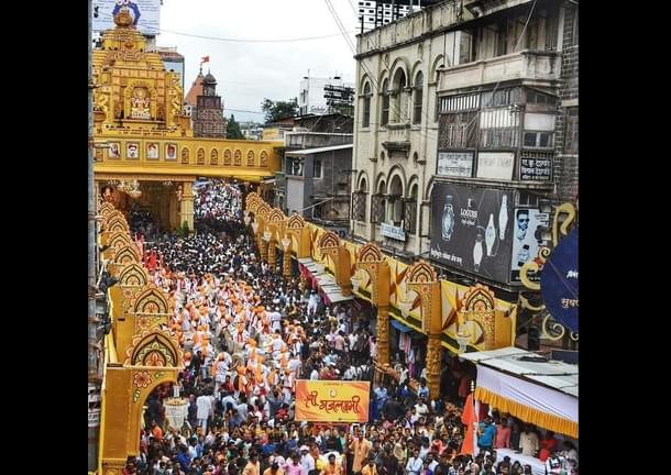 Entrance of the temple (@ANI/Twitter)