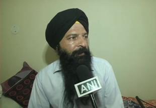 Baldev Kumar, a Pakistani Sikh and former MLA from Pakistan Tehreek-i-Insaf (PTI), the party founded by current prime minister Imran Khan (Source: @ANI/Twitter)