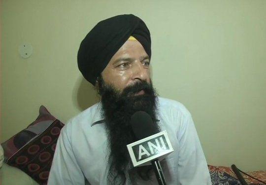 Baldev Kumar, a Pakistani Sikh and former MLA from Pakistan Tehreek-i-Insaf (PTI), the party founded by current prime minister Imran Khan (Source: @ANI/Twitter)