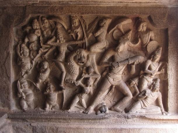 The Mahishasura Mardhini mandapam.