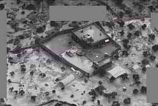 Image Of Baghdadi’s hideout taken from a US aircraft (@CENTCM/Twitter)