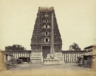 An 1868 capture of the Halasuru Someshwara Shrine entrance from the Archaeological Survey of India Collections (Hnery Dixon/WikiCommons)&nbsp;