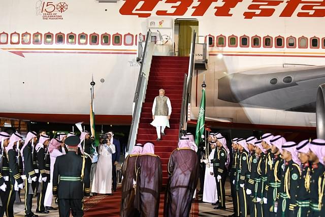 PM Modi landed in Riyadh on Monday (@narendramodi/Twitter)
