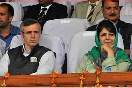 Omar Abdullah and Mehbooba Mufti (Waseem Andrabi/Hindustan Times via Getty Images)&nbsp;