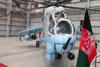 India handed over two Mi-24V gunship choppers to Afghanistan (@IndianEmbKabul/Twitter)
