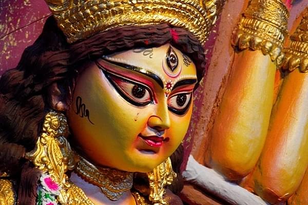 (A Durga murthi from a puja pandal in Kolkata, file photo)