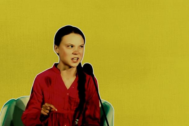 Greta Thunberg, Swedish teen climate-change activist.