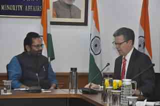 Union Minister Mukhtar Abbas Naqvi with US envoy (@naqvimukhtar/Twitter)
