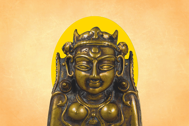 A ‘mohra’ depicting a manifestation of the Devi
