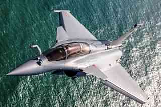 Rafale flying over the sea (G Gosset/Dassault Aviation)