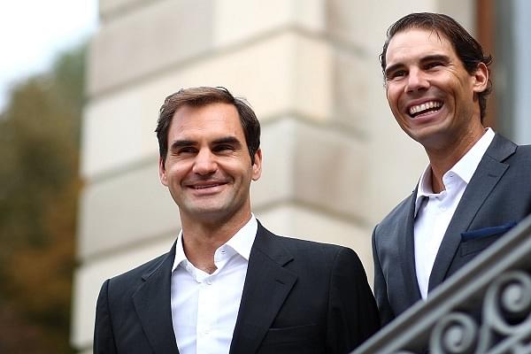 Federer and Nadal ( Image via Australian Open Twitter Account)