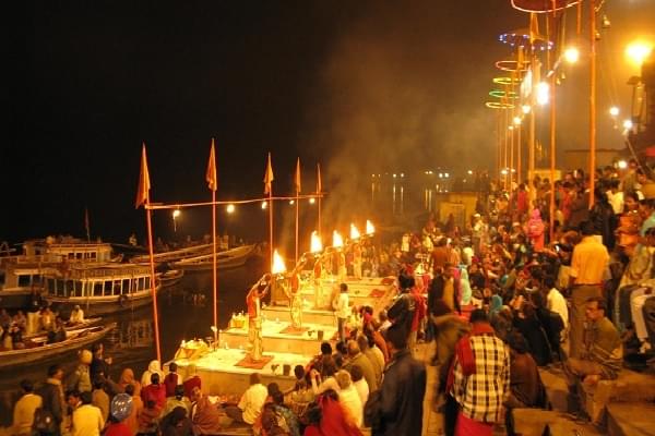Ganga Aarti at Varanasi Ghat 