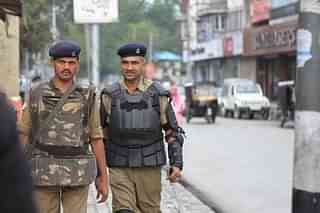 Security personnel in Kashmir.