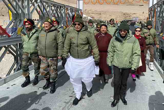 Defence Minister Rajnath Singh with CDS General Bipin Rawat (@rajnathsingh/Twitter)