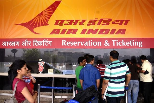 Reservation and ticketing counter of Air India (Representative Image) (Kalpak Pathak/Hindustan Times via Getty Images)