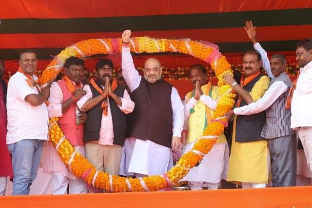 Home Minister Amit Shah in Jharkhand rally (Pic Via Twitter)