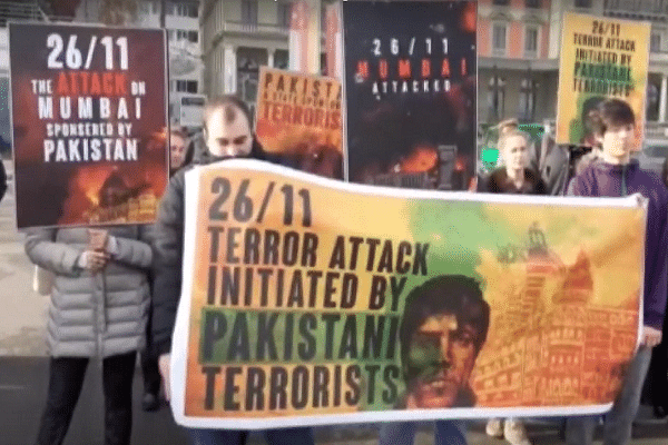 Minority activists from Pakistan during a protest. (ANI News/YouTube)